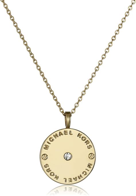 michael kors logo disc necklace|michael kors wedding rings.